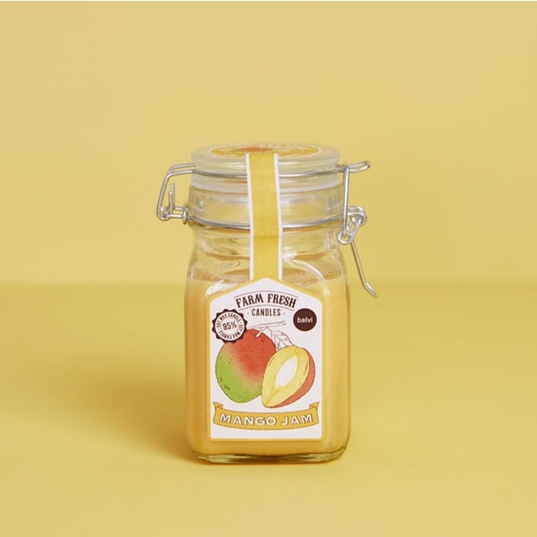 Balvi Scented Candle Farm Fresh Jar Raspberry