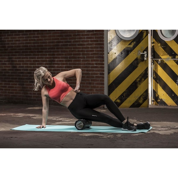 Tunturi Vaahtomuovirulla Yoga Grid 33cm - Musta