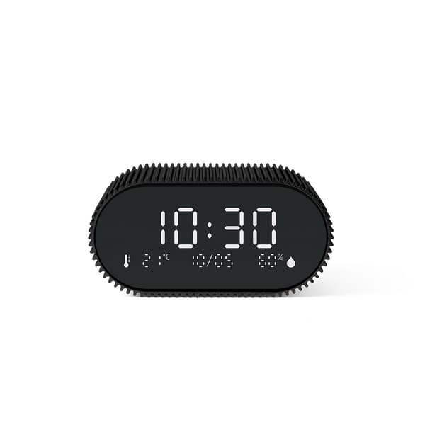 Lexon Design Ray Alarm Clock Rechargeable Matt Black