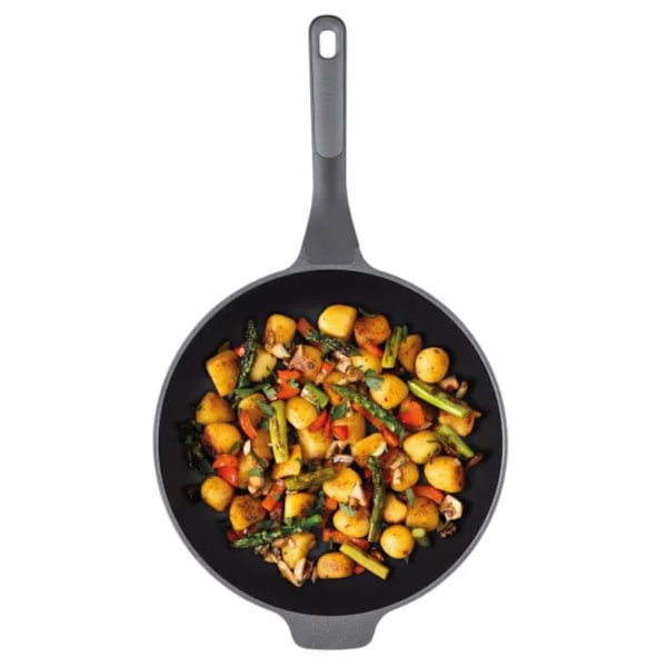 BergHOFF Leo Line Recycled Wok Pan Stone Non-Stick - 30cm