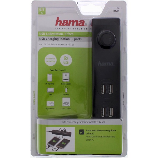 Hama Latausasema 6 x USB-A