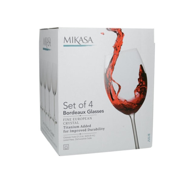 Mikasa Julie Bordeaux Wine Glasses Set 4pcs.