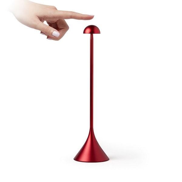 Lexon Design STELI Dome Table Lamp Dark Red