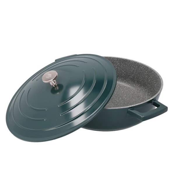 MasterClass Cast Aluminium Casserole 4L. - Hunter Green