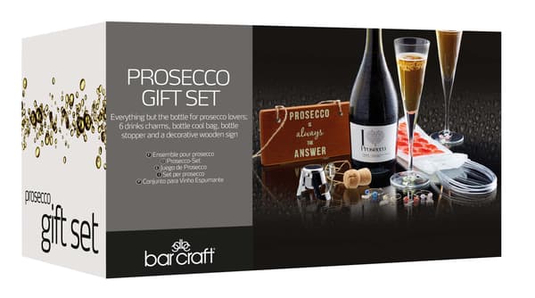 BarCraft Nine Piece Prosecco Gift Set