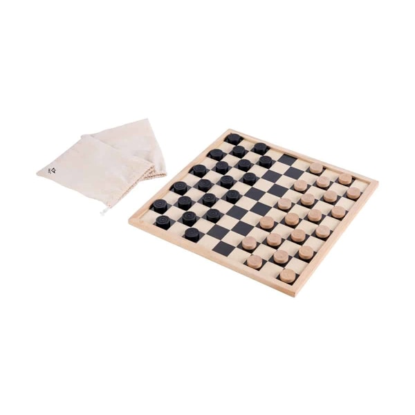 Longfield Chess/Checkers Set with Cotton Bags