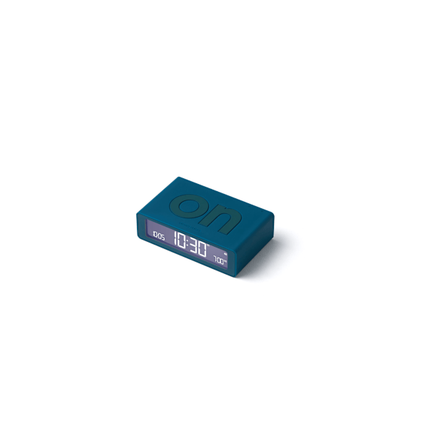 Lexon Design Flip Mini Alarm Clock Red
