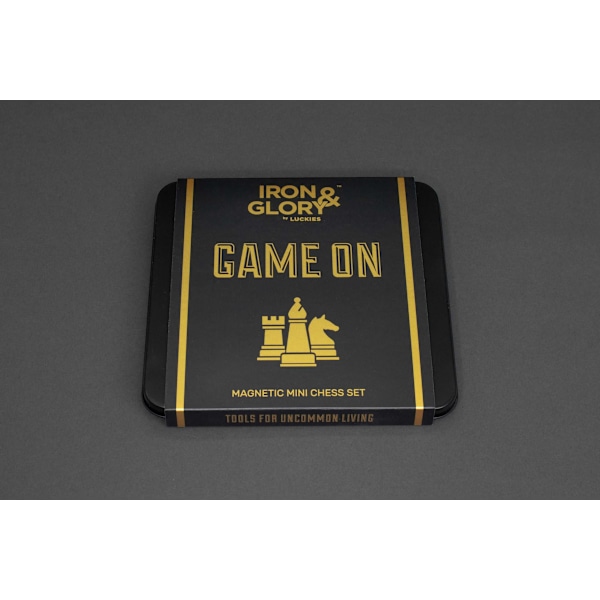 Iron & Glory Game on Mini Travel Chess Set