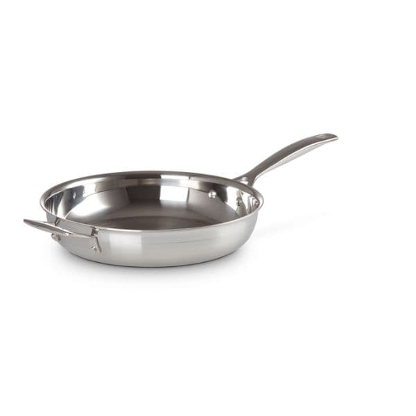 Le Creuset stegepande i rustfrit stål uden belægning – 28 cm