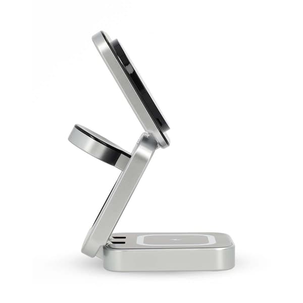 Nedis trådløs 3-i-1-oplader | 15 W | USB-A / USB-C™ | 3 enheder | Rejse