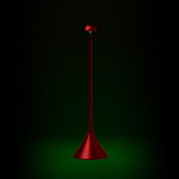 Lexon Design STELI Dome Table Lamp Dark Red