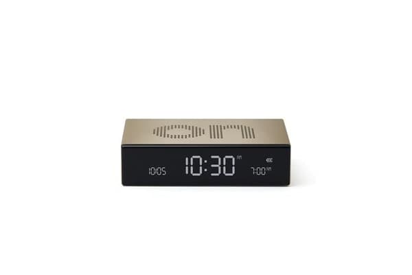 Lexon Design Flip + Premium Alarm Clock Tummanvihreä