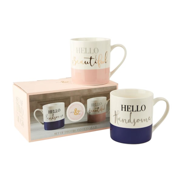 Creative Tops Ava &amp; I His And Hers Set Of 2 Can Mugs