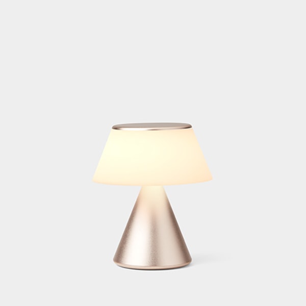 Lexon Design LUMA M - Tyylikäs LED Lamppu Titanium