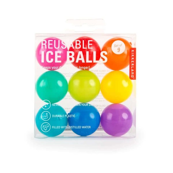Kikkerland Reusable Ice Balls Set - 9pcs.