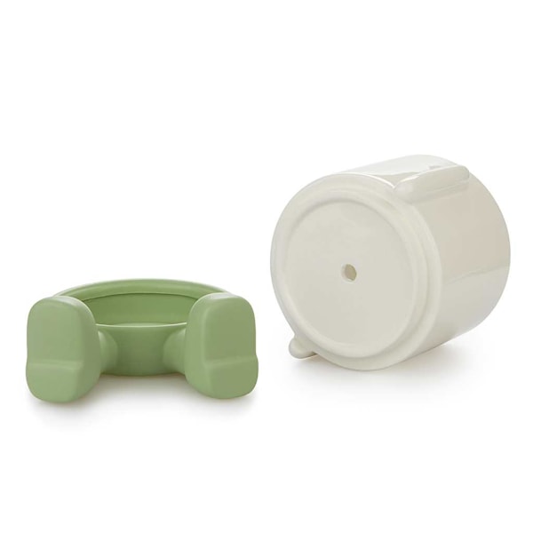 Balvi Ceramic Flower Pot Mr. Sitty Green