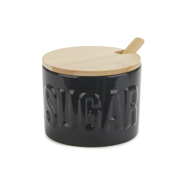 Balvi Sugar Bowl Sugar Ceramic/Bamboo White