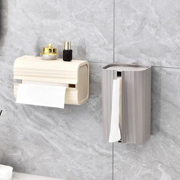 HA~Veggmontert Luksuriøs Tissue Box Holder, Tissue Dispenser for Bad