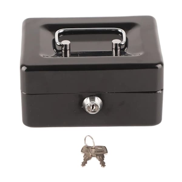 Portable Lockable Cash Box For Small Business, Multifunctional Storage Solution Keeps Important Items Safe With Durable Steel Construction