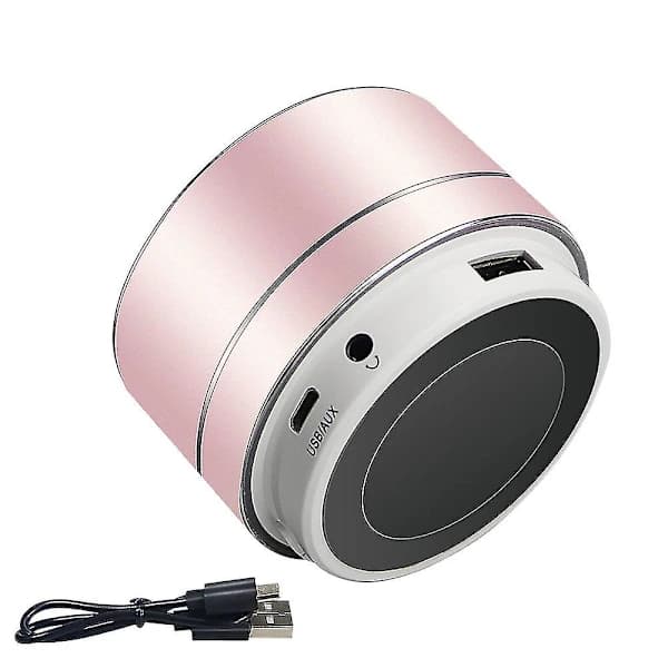 Mini trådløs højttaler, bærbar Bluetooth-højttaler med HD-lyd Pink