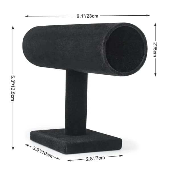 HA Armbandsställ, Klockställ, Sammet Armbandsdisplay, T-format Displayställ för Smycken Armband Klocka