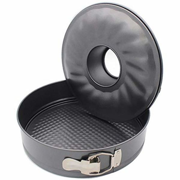 10 tum Non-Stick Lock Cake Pan Kolstål Springform Pan Pumpa Pan Bakeware Cake Bakformar Kökstillbehör