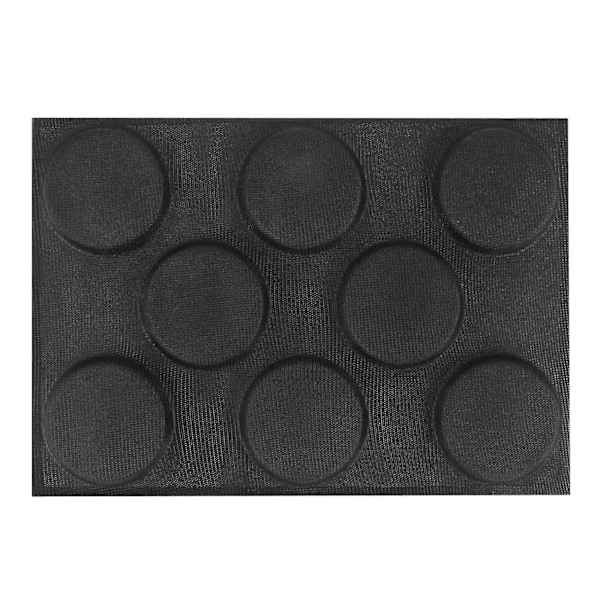 Silicone Hamburger Bread Forms Perforated Bakery Molds Non Stick Baking Sheets Fit Half Pan Size