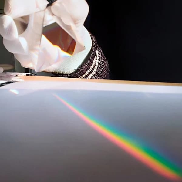 HA-Regnbågsprisma Optiskt Glas Kristallpyramid 40mm Hög Polyedrisk Rektangulär Pyramid Vetenskap Populärvetenskap Studenter