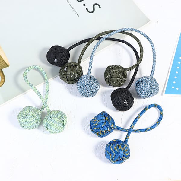 HA-Bollar Begleri Fingerfärdighet Paracord Stress Extrem Fingerleksaker Ljusblå