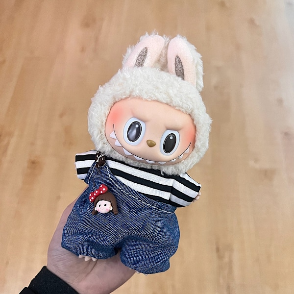 [HH] Labubu Kläder och Accessoarer Endast Kläder POPMART LABUBU Sittande Docka Kläder Hatt 24
