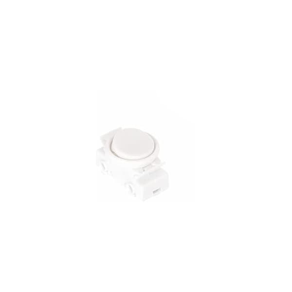 OJ-336 5-pakning 2A 250V Innfelt Vippebryter med Ring og Vippearm Hvit