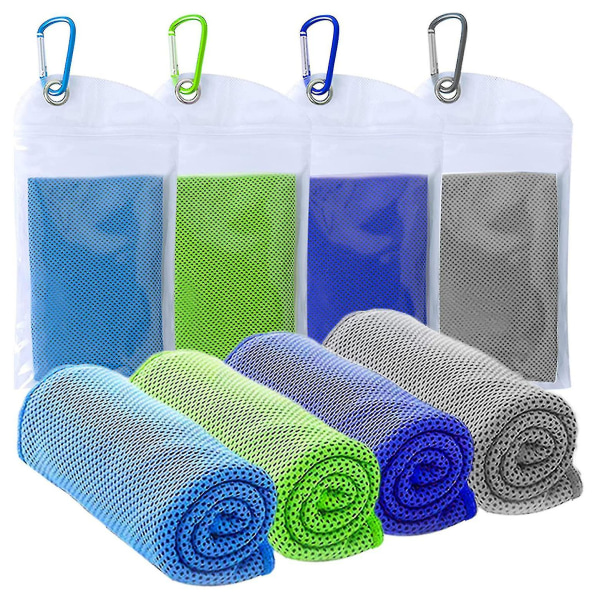 Cooling Towel, Cooling Towel Set Instant Relief Ice Cold Cool Towel Breathable Mesh Sweat Absorbent