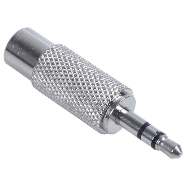 1 stk. 3,5 mm stereo han til RCA mono hun lydadapter, sølv & 1 stk. E27 smart kontrollampe LED