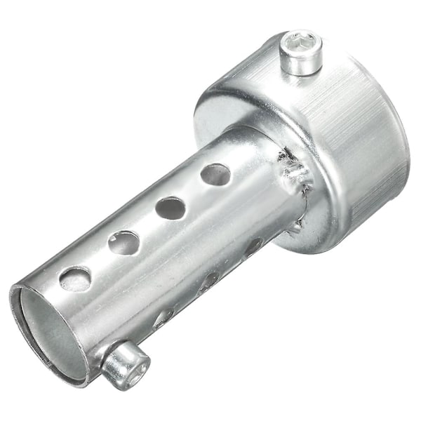 2 st Silver Motorcykel Avgassystem Dämpare Insats Baffel Db Killer Ljuddämpare, 42mm X 80mm & 42mm X