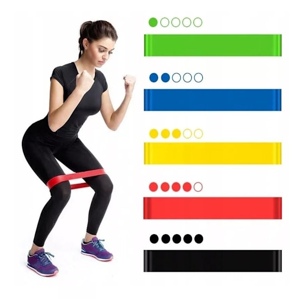/HA/ Resistance Bands - Set of 5 Different Resistances 105