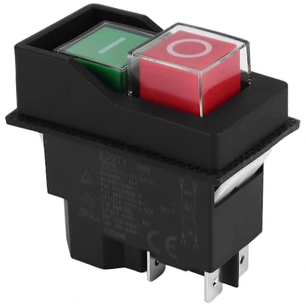 Elektromagnetiske strømbrytere trykknappbryter KJD17 220V 4 stift []