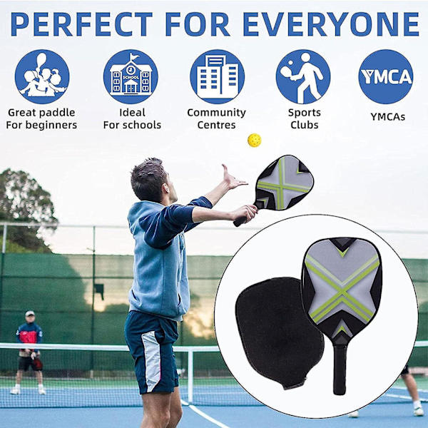 Pickleball-padle Pickleball-racket High End Professional med ergonomisk grep med deksel Pickle Ball-racket for barn Mellomspillere