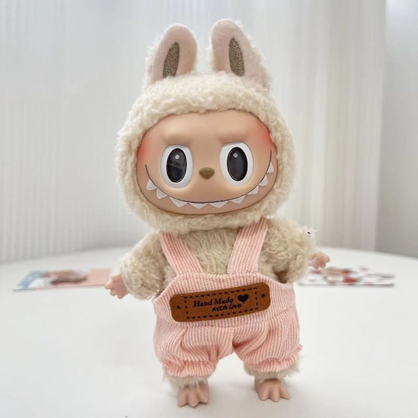 [HH] Kawaii Kläder Outfit Tillbehör för Kpop Labubu Idol Dockor Overall Set Kläder 83