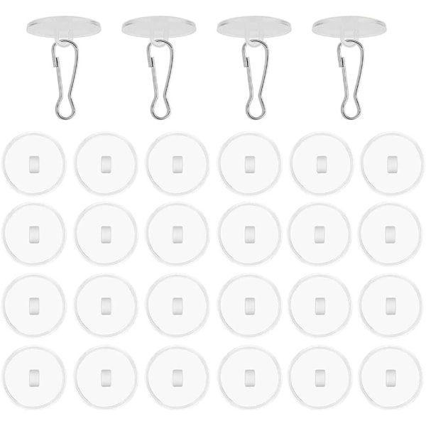 /HA/ 20-pack Transparenta självhäftande takkrokar, ingen borrning krävs, takkrokar