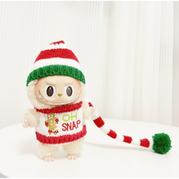 [HH]LABUBU Julkläder Överraskningsbox Söta Kläder Tecknad Jultema Kostymer Överraskningsbox Lämplig för 15cm POP MART LABUBU 15 cm-17cm labubu 4