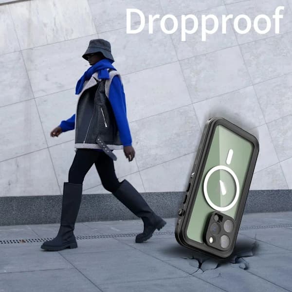 REDPEPPER iPhone 14 Pro Kuori MagSafe 360 Vedenpitävä IP68 Musta 105 105