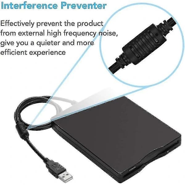 USB-diskettstation, Extern USB 1,44 MB diskettstation Slim Plug and Play FDD-enhet för PC Windows