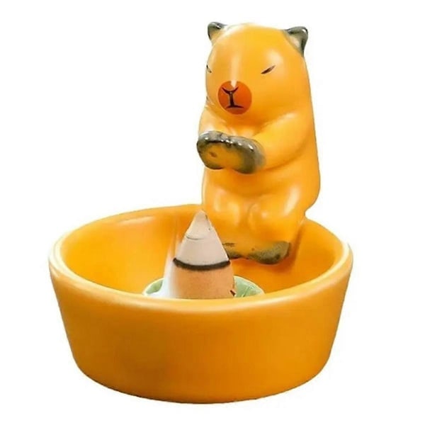 /HH/Capybara Ljusstake Konformad Rökelsebrännare Rökelsefat Keramisk Rökelsekonhållare Stickrökelsehållare - Perfekt
