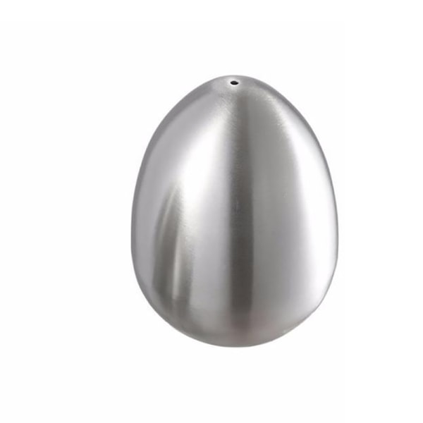 Äggformad kryddburk - 1 st, rostfritt stål, silver, kompakt design