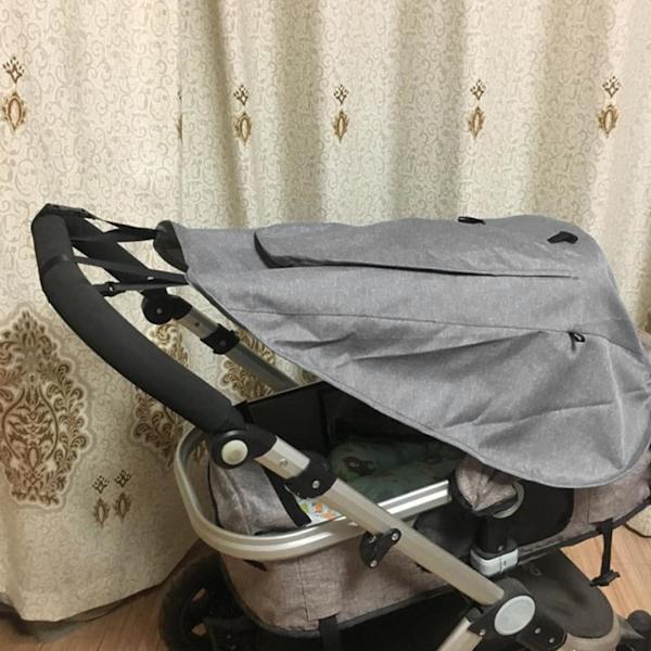 Barnvagnssolskydd för baby solskydd barnvagnsparasoll med visningsfönster UV-skydd solskydd universellt barnvagnssol