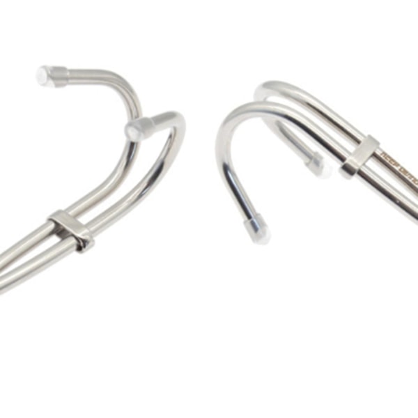 2x Scuba Diving Dobbel Dual Rustfritt Stål Reef Drift Hook Med Line Og Klips Hook Svart