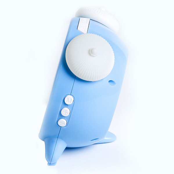 Høj dobbelt alarmur med sengevibrator - Dæmper, vibrerende vækkeur til tunge sovende eller hørehæmmede, nem at indstille
