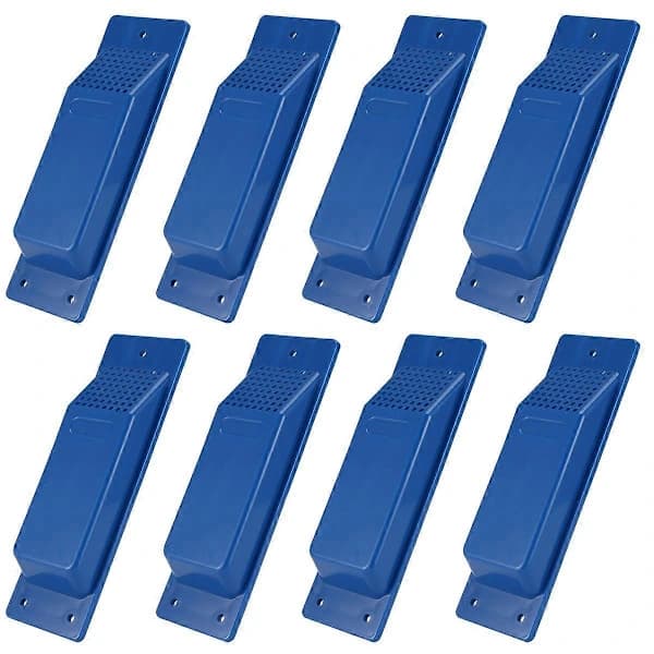 8-delt ventilationssæt til fragtcontainer, kraftig, tilbehør til fragtcontainer, flowventilationssæt, blå