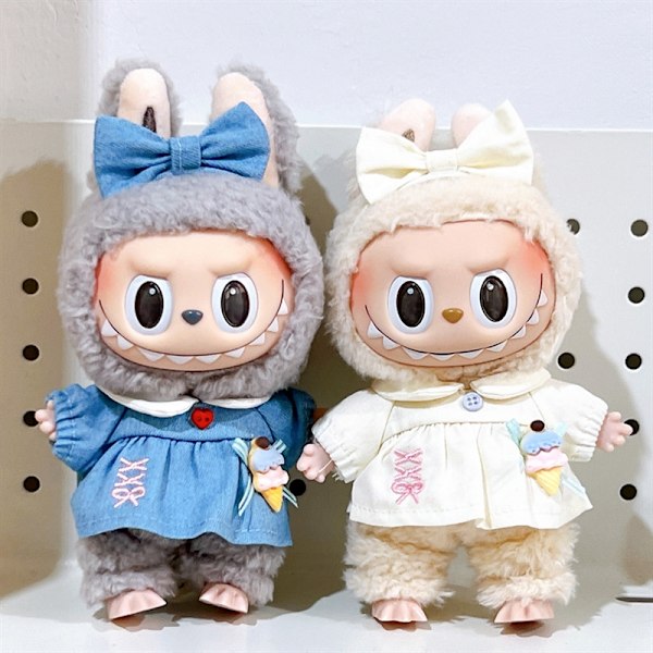 [HH]Labubu V1 Dockkläder 17cm Tumlar Hoodie Outfit Kostym Blind Box Popmart ToNot Original