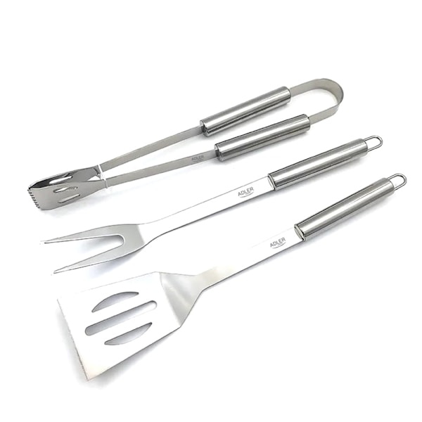 Grillverktøy i rustfritt stål - 3 deler/HH/